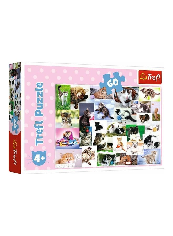 Trefl 60-Piece Cats World Jigsaw Puzzle