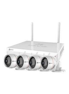 Ezviz Cs-Bw2824-B1E10 Wireless Nvr Security System With 4 Cameras, 1Tb Hdd-White
