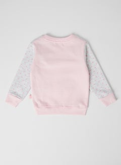 Moms Love Baby Kittie Face Sweatshirt Lt.Pink  - Image 2