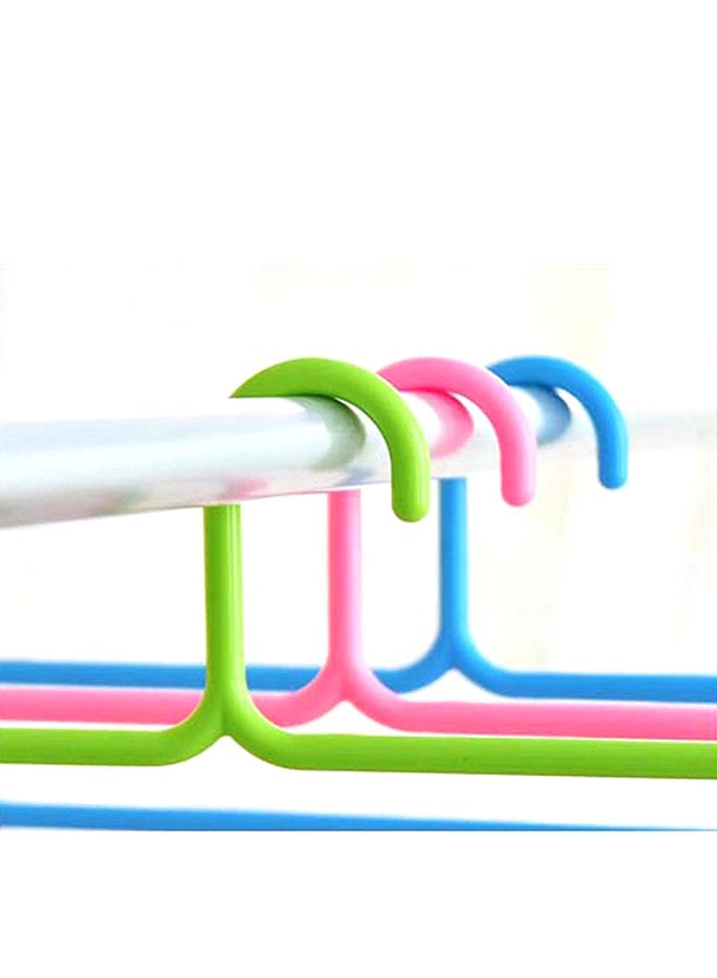 4-Piece Plastic Multi-Purpose Hangers Multicolour 34x34cm - Image 2