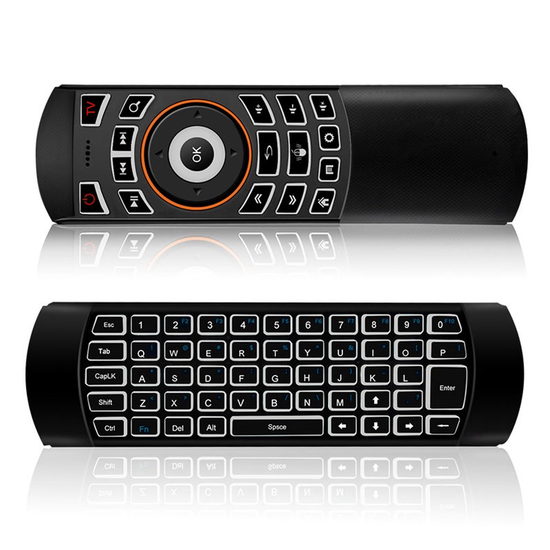 2.4G Air Mouse And Wireless Motion Sensor Remote Control Keyboard Set Black
