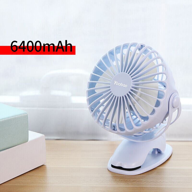 Yoobao Y-F04 USB Handheld Mini Fan Blue  - Image 1