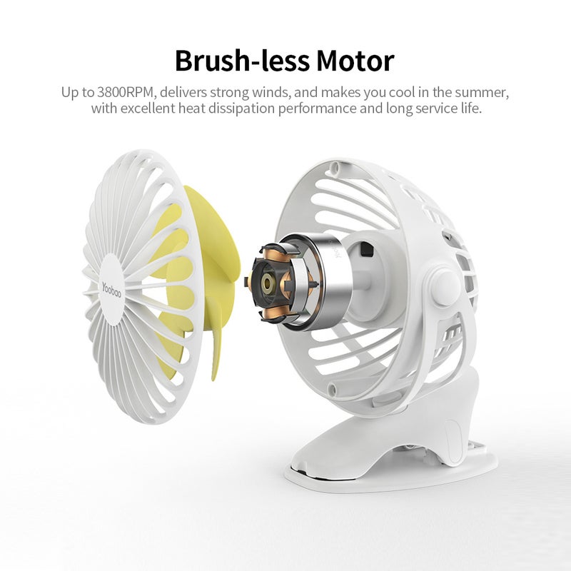 Yoobao Y-F04 USB Handheld Mini Fan Blue  - Image 5