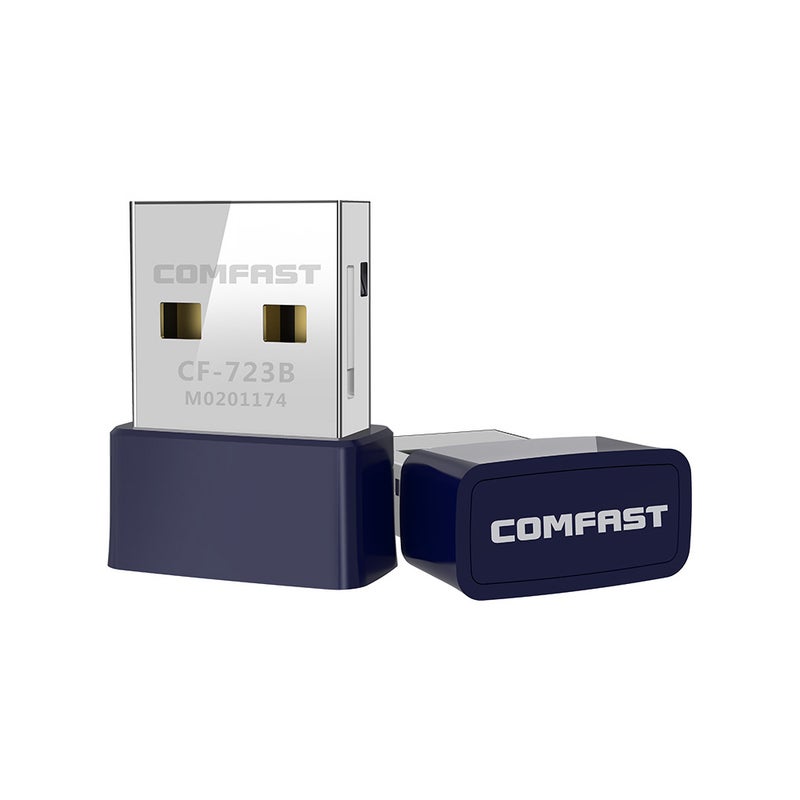 comfast Blueooth Wireless Adapter USB WiFi Network Card Blue  - Image 1