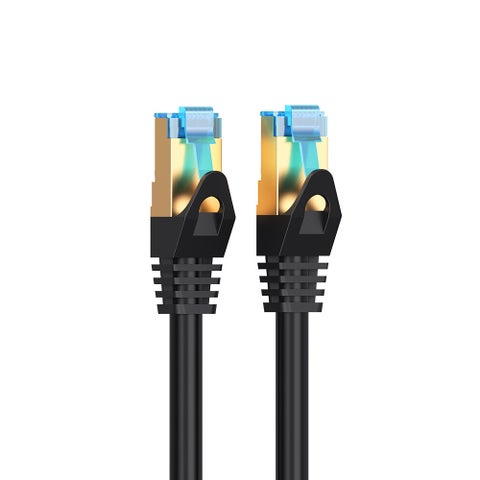 Cat 7 Ethernet Fast Speed Flat Network Cable Black