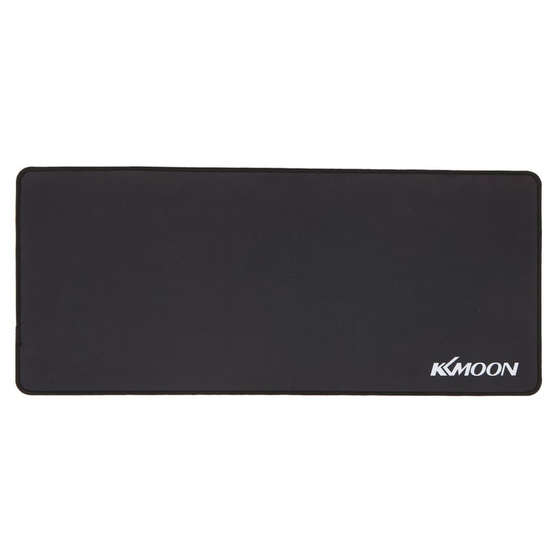 KKmoon Water-resistant Anti-slip Mousepad Black  - Image 1