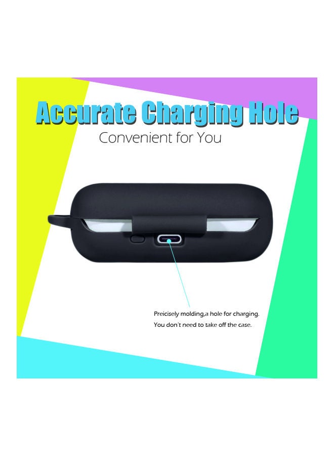 S-Color Silicone Protective Case For Huawei Freebuds 3i Honor Flypods 3 Black - Image 3