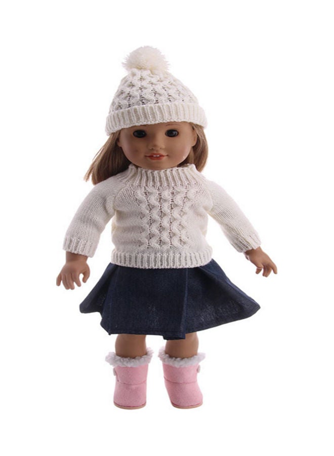 لاكي طقم ملابس شتوي للدمية الأمريكية من 3 قطع 18بوصة - Image 1