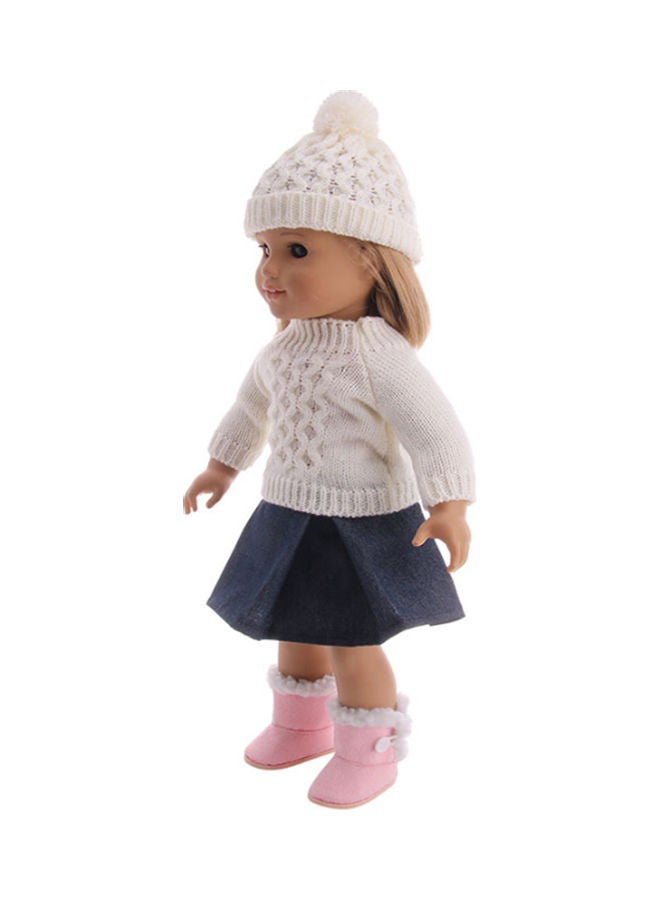 لاكي طقم ملابس شتوي للدمية الأمريكية من 3 قطع 18بوصة - Image 2