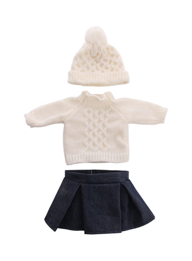 لاكي طقم ملابس شتوي للدمية الأمريكية من 3 قطع 18بوصة - Image 3