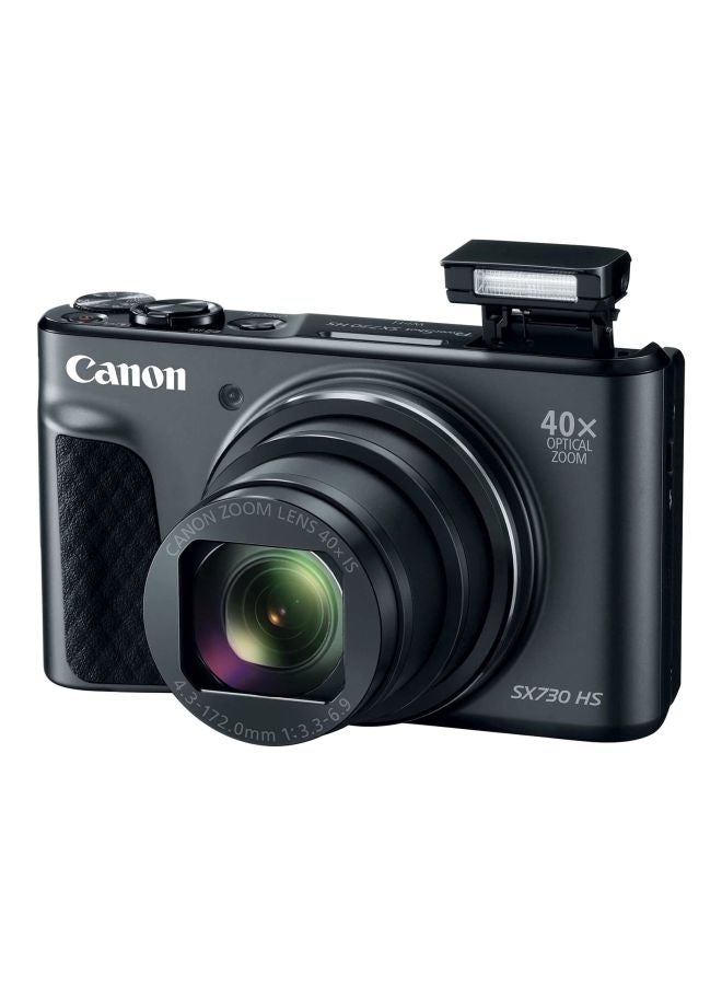 Canon - PowerShot SX730 HS Point And Shoot Camera 20.3MP 40x Zoom With Tilt LCD Screen, Built-In Wi-Fi, NFC And Accessory Bundle - Image 1