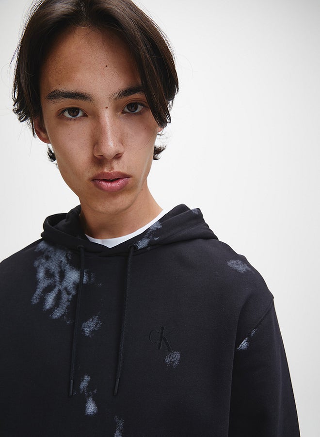 Calvin Klein Jeans - Cloud Print Hoodie Black - Image 1