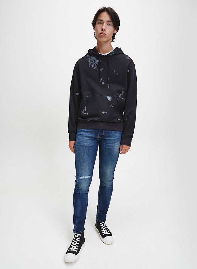 Calvin Klein Jeans - Cloud Print Hoodie Black - Image 1