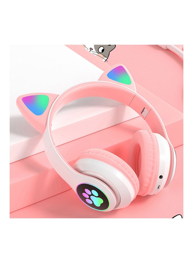 Generic - STN-28 Glowing Cat Ear Over-Ear Headset Blue - Image 1