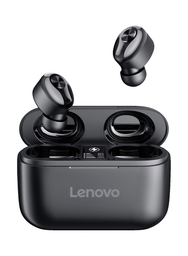 Lenovo - Lenovo HT18 Wireless BT Headphone TWS In-ear Sports Earbuds HiFi Sound Quality Sweatproof Noise Reduction Headphone Black Black - Image 1