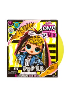 Omg Remix Pop Bb Fasihon Doll 25 Surprises With Music And Unique Fashion Combos 31.75x32.39x25.4cm