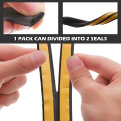 Generic 6m 2-Pack Self Adhesive Foam Window Seal Strip Black 6meter  - Image 4