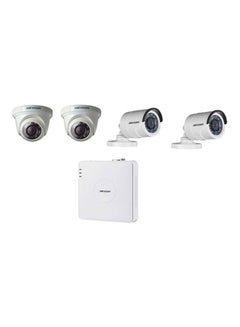 HIKVISION 1MP HD720P IR Bullet And Indoor IR Turret Camera With 8-Ch Turbo HD DVR  - Image 1