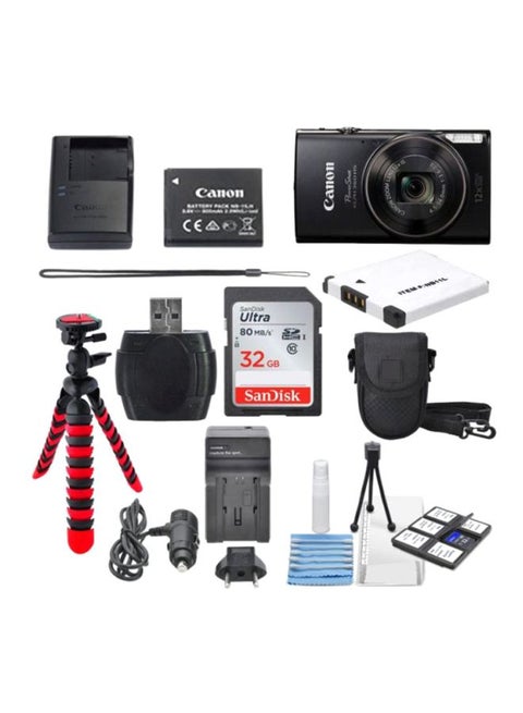 PowerShot ELPH 360 HS Point And Shoot Digital Camera With Deluxe Starter Kit