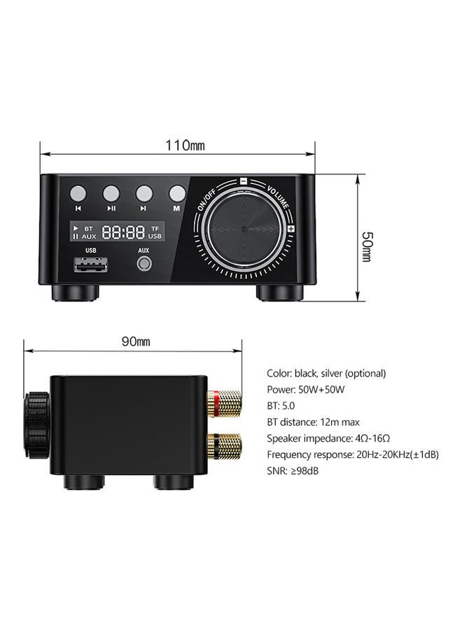 Generic Digital Power Amplifier V8196B-V Black  - Image 4