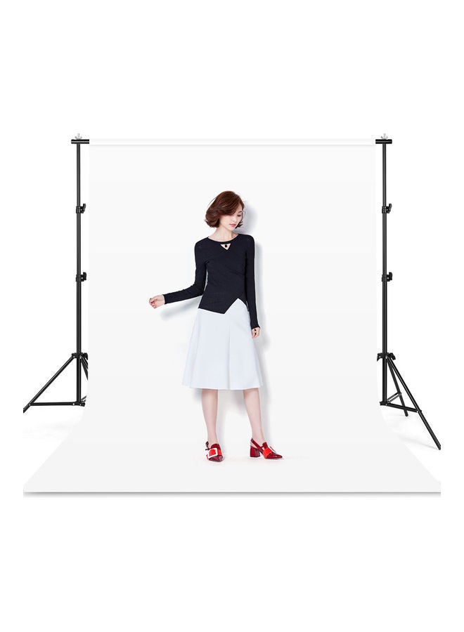 Generic - Backdrop Kit With Metal Stand Bracket, 3-Piece Backdrops Backdround, 3-Piece Backdrop Clamps Set With Carry Bag Black - Image 1