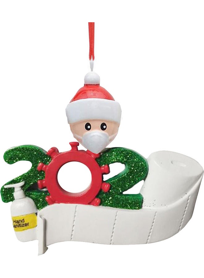 Decorative Xmas Tree Cute Doll Ornaments Beige/White/Red - Image 1