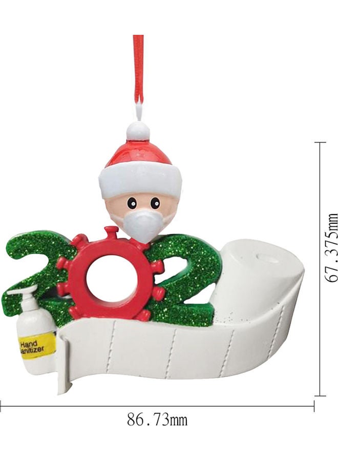 Decorative Xmas Tree Cute Doll Ornaments Beige/White/Red - Image 3