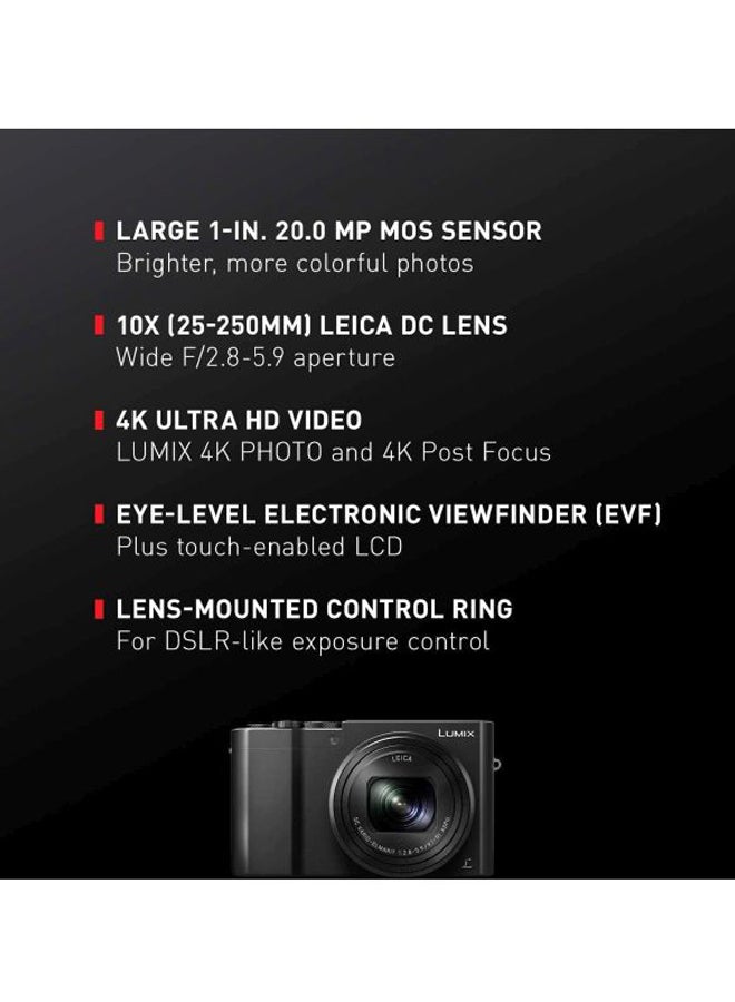 باناسونيك - كاميرا التوجيه والالتقاط الرقمية لوميكس DMC-ZS100 - Image 1