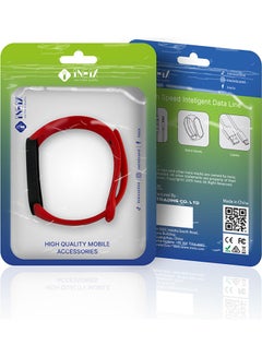 INEIX Replacement Band For Xiaomi Mi Band 5 Red/Black  - Image 4