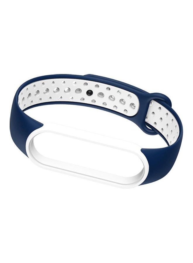 INEIX - Nike Series Replacement Band For Xiaomi Mi Band 5 Blue/White - Image 1
