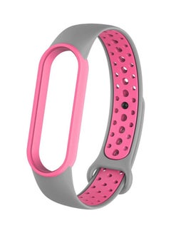 INEIX Nike Series Replacement Band For Xiaomi Mi Band 5 Grey/Pink  - Image 1