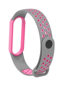 INEIX Nike Series Replacement Band For Xiaomi Mi Band 5 Grey/Pink  - Image 3