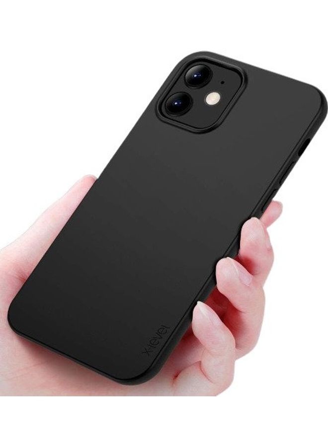 X-level Slim Fit TPU Matte Back Cover For iPhone 12 /12 Pro black - Image 2