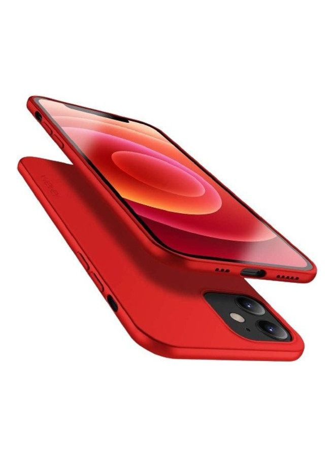 X-level Slim Fit TPU Matte Back Cover For iPhone 12 Pro Max light Red - Image 1