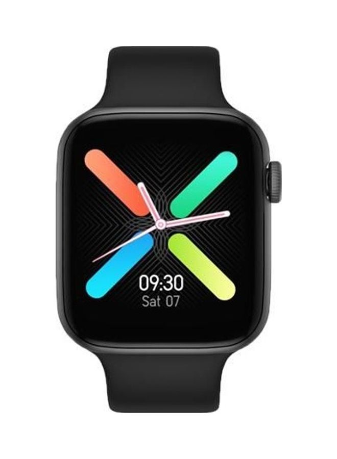 Silicone Touch Screen Full Square with Health Tracker Smart watch For Android / IOS black - Image 1