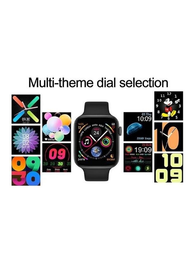 Silicone Touch Screen Full Square with Health Tracker Smart watch For Android / IOS black - Image 3