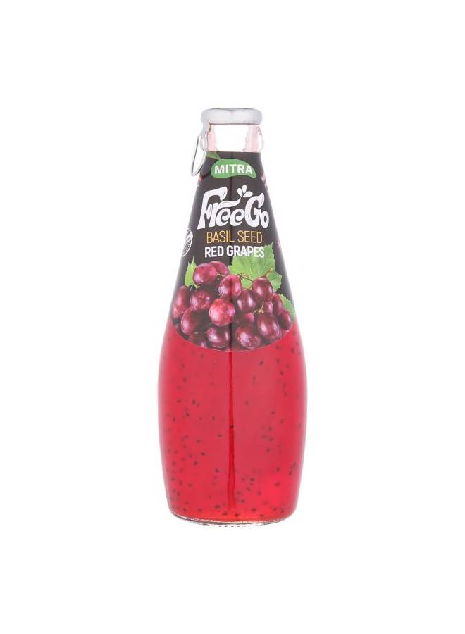 Free Go Red Grapes Basil Seeds Juice Bottle 290ml  - Image 1