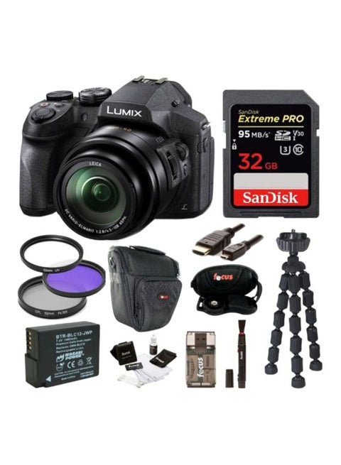 كاميرا التوجيه والتصوير DMC-FZ300 بدقة 12.1 ميجابكسل وتكبير بصري يصل إلى x24 بشاشة لمس متغيرة الزاوية وتقنية واي فاي مدمجة وطقم ملحقات
