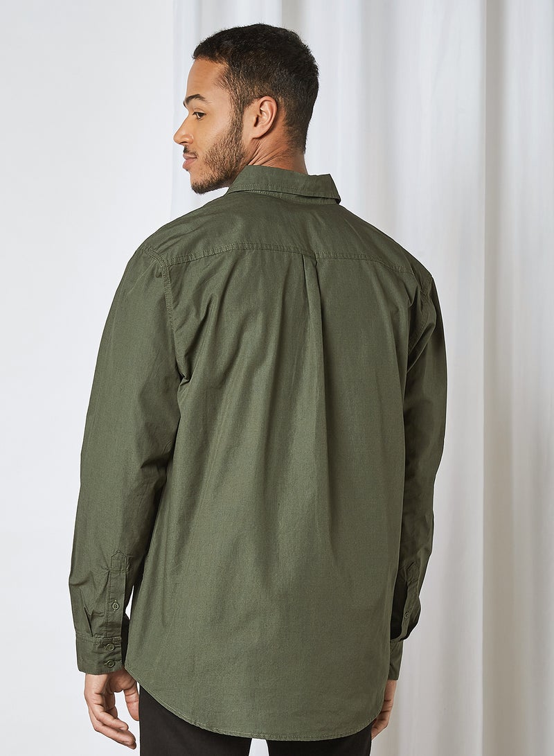 STATE 8 - Solid Shacket Olive - Image 1