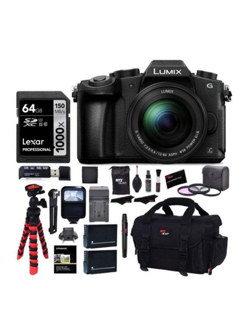 Lumix G85MK Mirrorless Camera 16MP With 12-60 mm Lens And Accessory Bundle