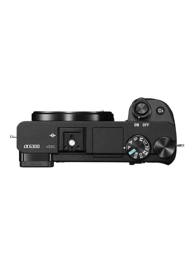 Sony - Alpha A6300 4K 24.2MP Mirrorless Digital Camera With 16-50 mm Lens - Image 1