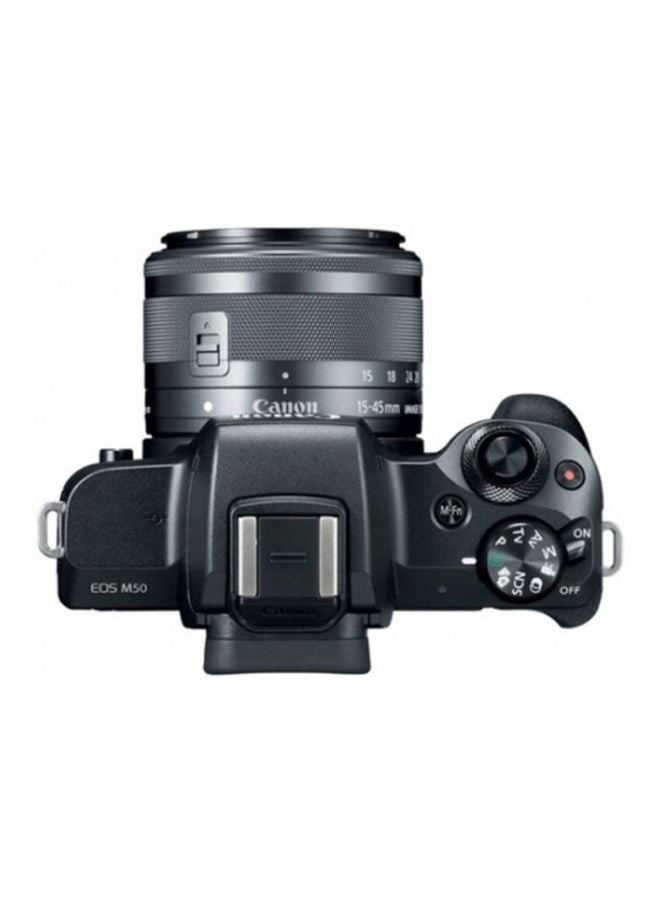 Canon - Eos M50 Mirrorless Camera With Ef-M 15–45Mm F/3.5-6.3 Is Stm Lens 24.1Mp Vari-Angle Lcd Touchscreen, Built-In Wi-Fi, tooth And Nfc - Image 1
