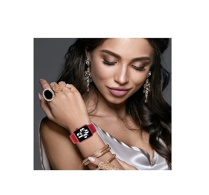 D'VOGUE Replacement Strap For Apple iWatch Series 6/SE/5/4/3/2/2 Red - Image 5