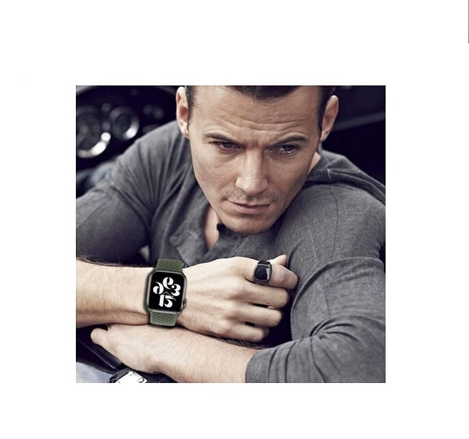 D'VOGUE - Replacement Strap For Apple iWatch Series 6/SE/5/4/3/2/2 Green - Image 1