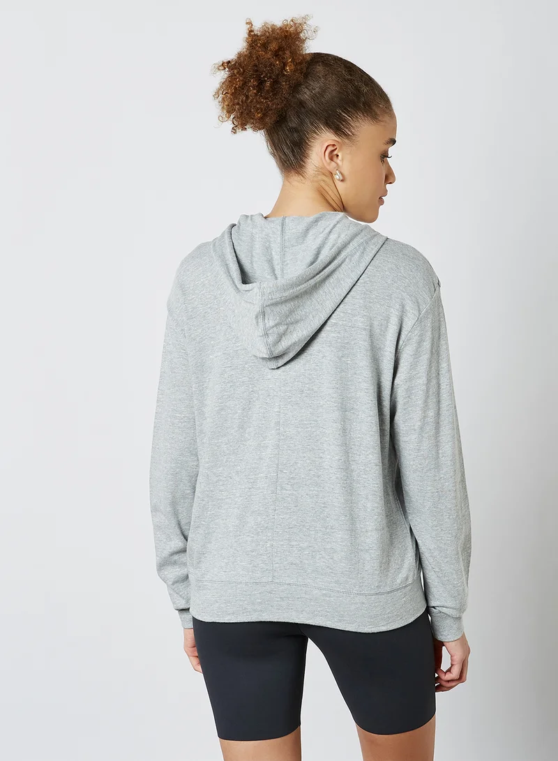 Nike Vintage Full-Zip Gym Hooded Jacket Grey