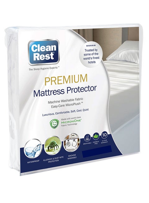 Premium Mattress Protector Polyester White