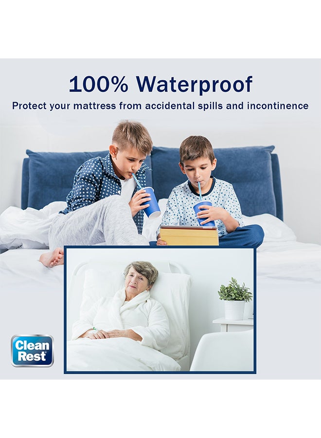 CleanRest - Premium Mattress Protector Polyester White - Image 1