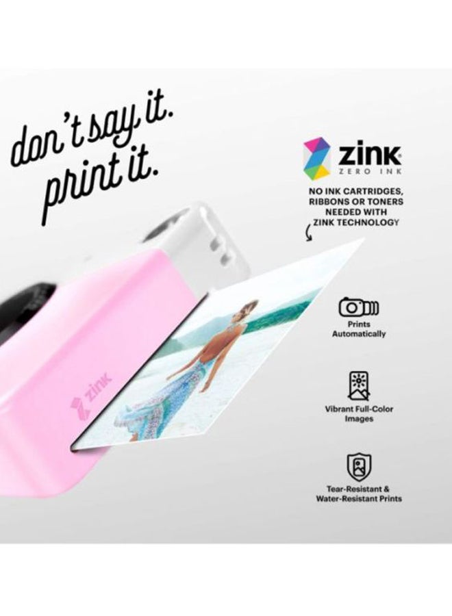 Kodak - Printomatic Instant Print Camera 10MP Pink - Image 1
