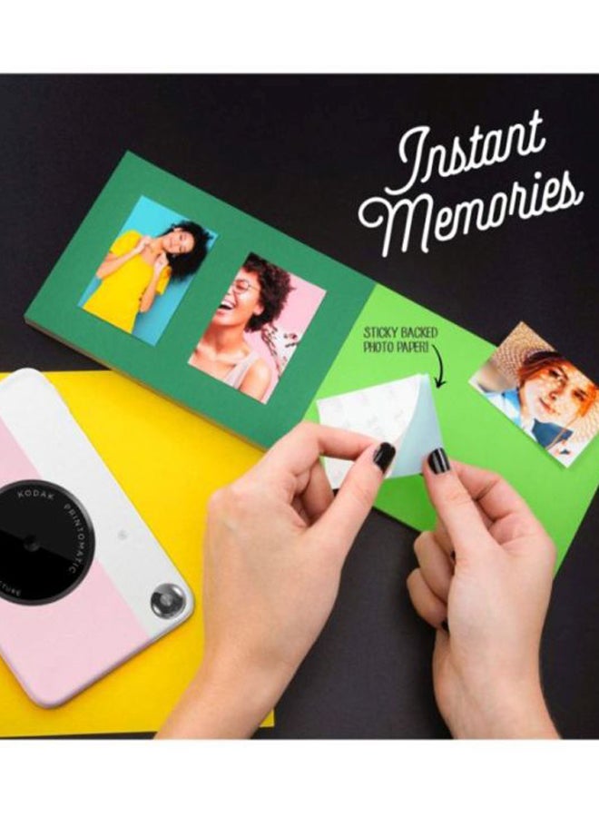 Kodak - Printomatic Instant Print Camera 10MP Pink - Image 1