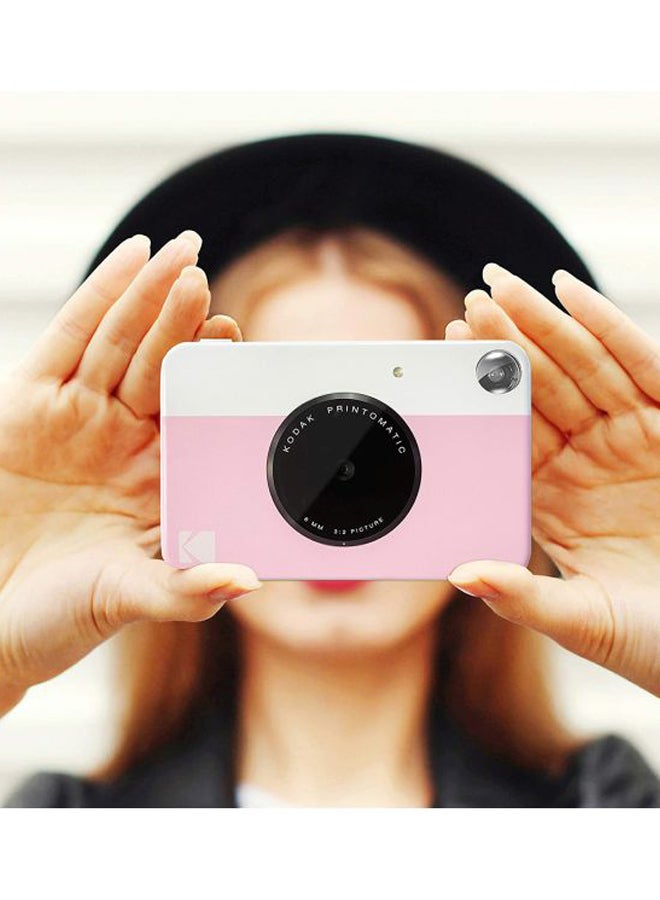 Kodak - Printomatic Instant Print Camera 10MP Pink - Image 1